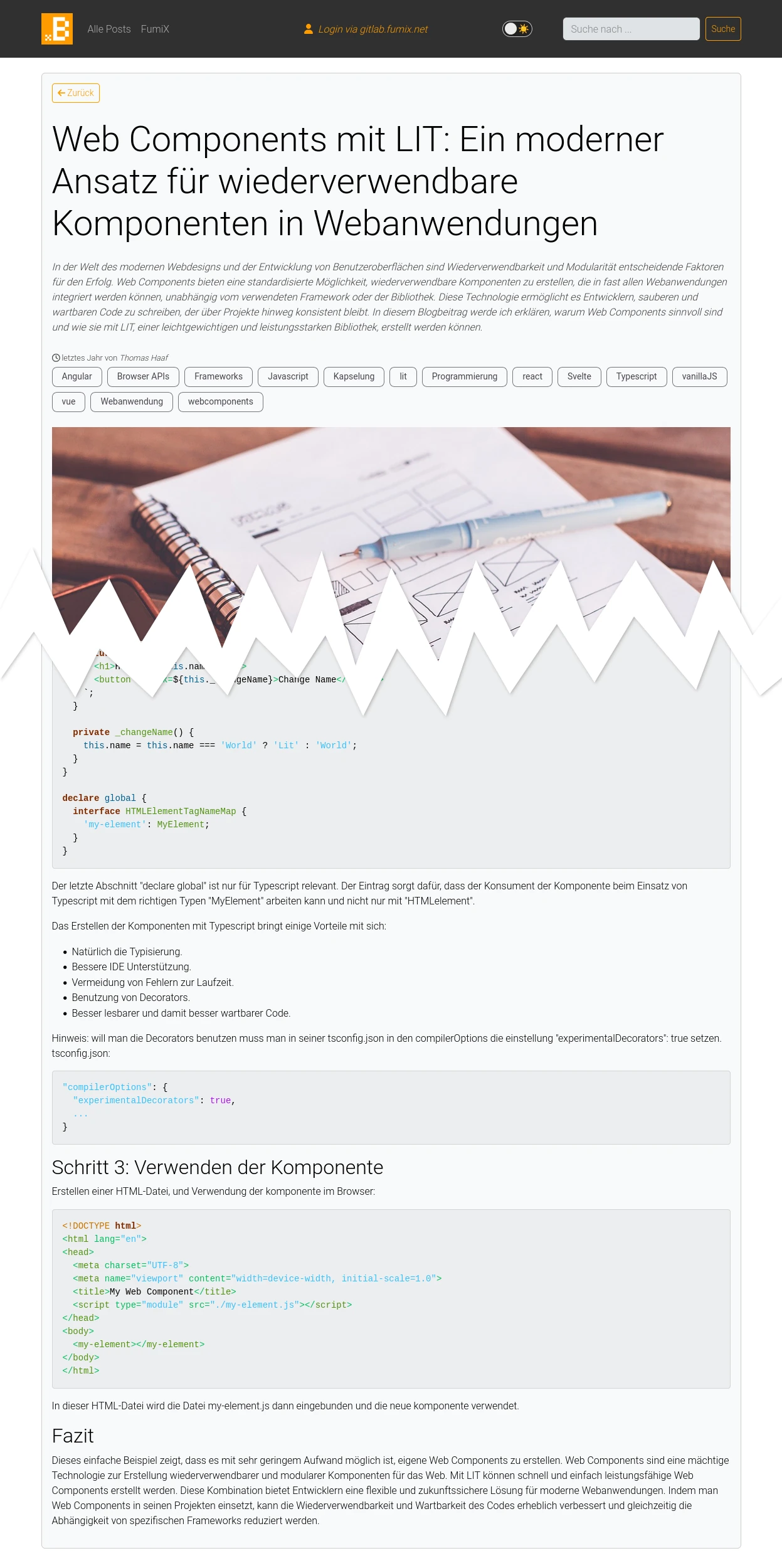 fuBlog Screenshot