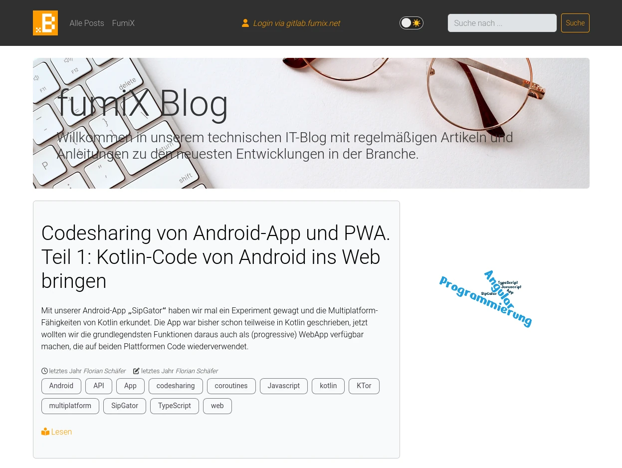 fuBlog Screenshot (Zoom)